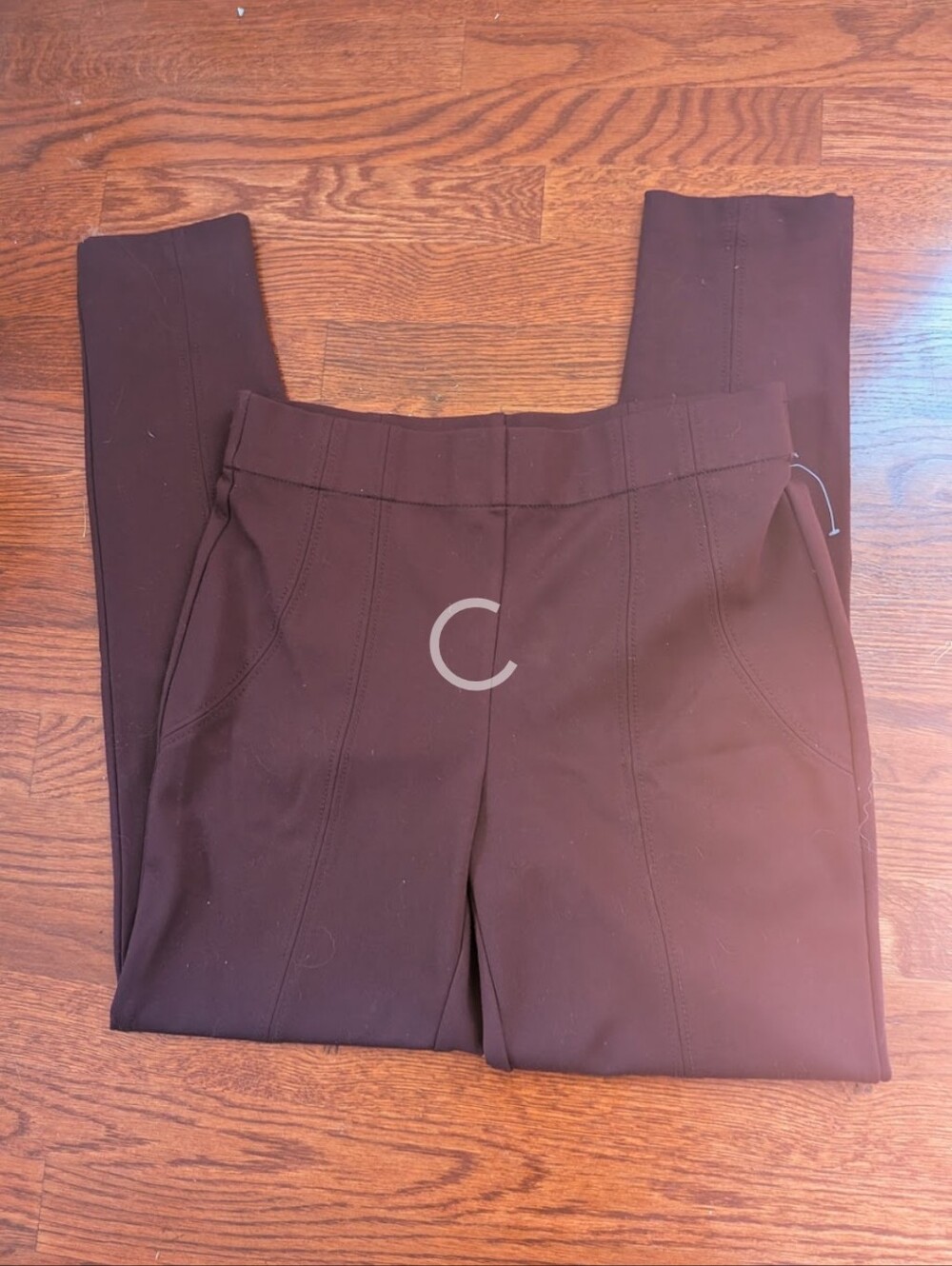 Thalian Stretch Ponte Pull-On Skinny Ankle Pants